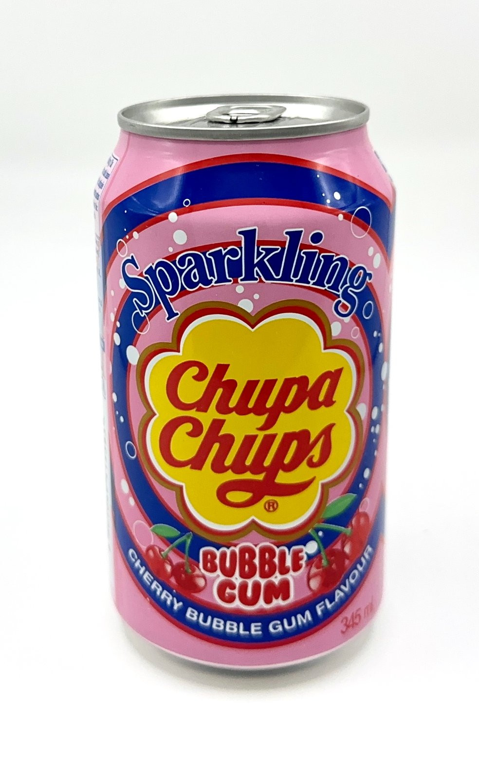 Chupa Chups Cherry Bubble Gum 345 soft drink can