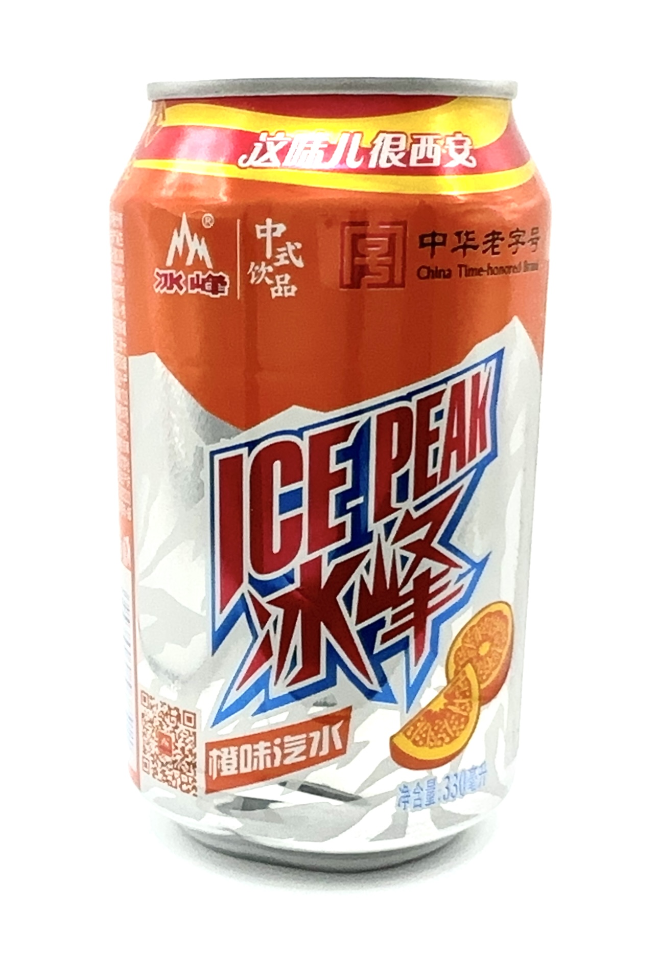 Ice Peak Orange 330ml soft drink can
